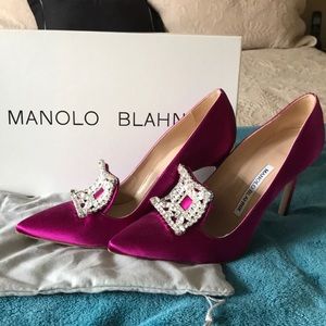 Manikin Blahnik Borlak Satin Cranberry